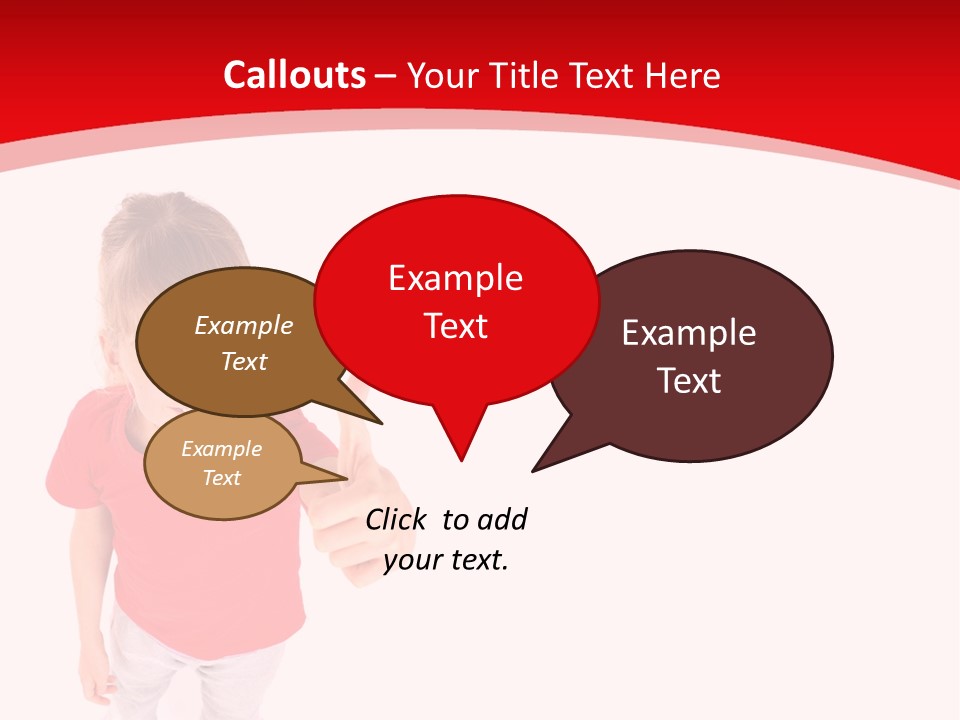 Schoolgirl Tshirt Only PowerPoint Template