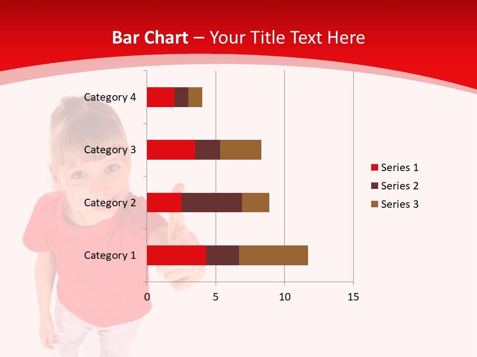 Schoolgirl Tshirt Only PowerPoint Template