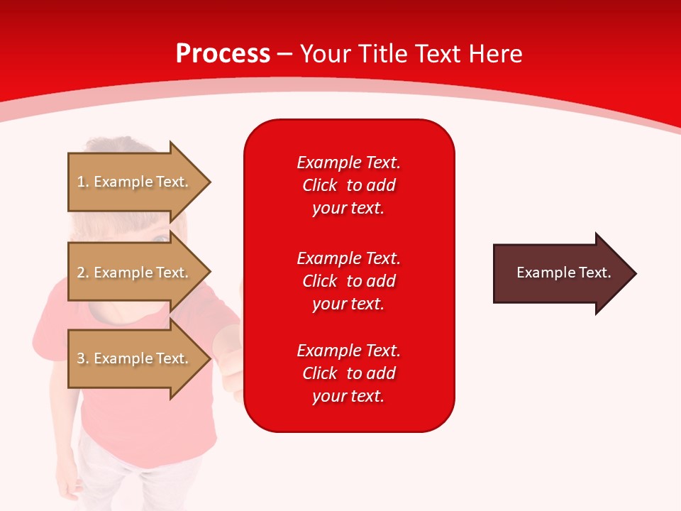 Schoolgirl Tshirt Only PowerPoint Template