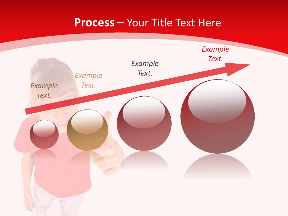 Schoolgirl Tshirt Only PowerPoint Template