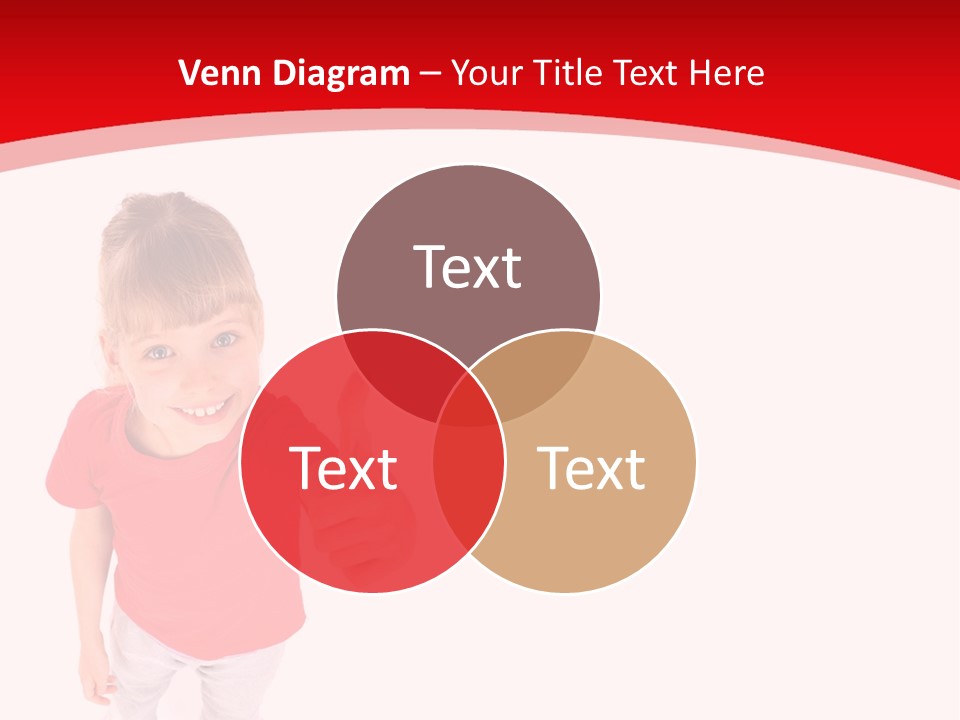 Schoolgirl Tshirt Only PowerPoint Template