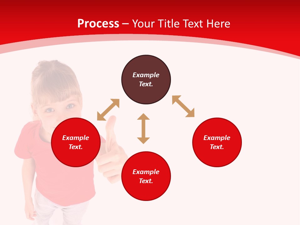 Schoolgirl Tshirt Only PowerPoint Template