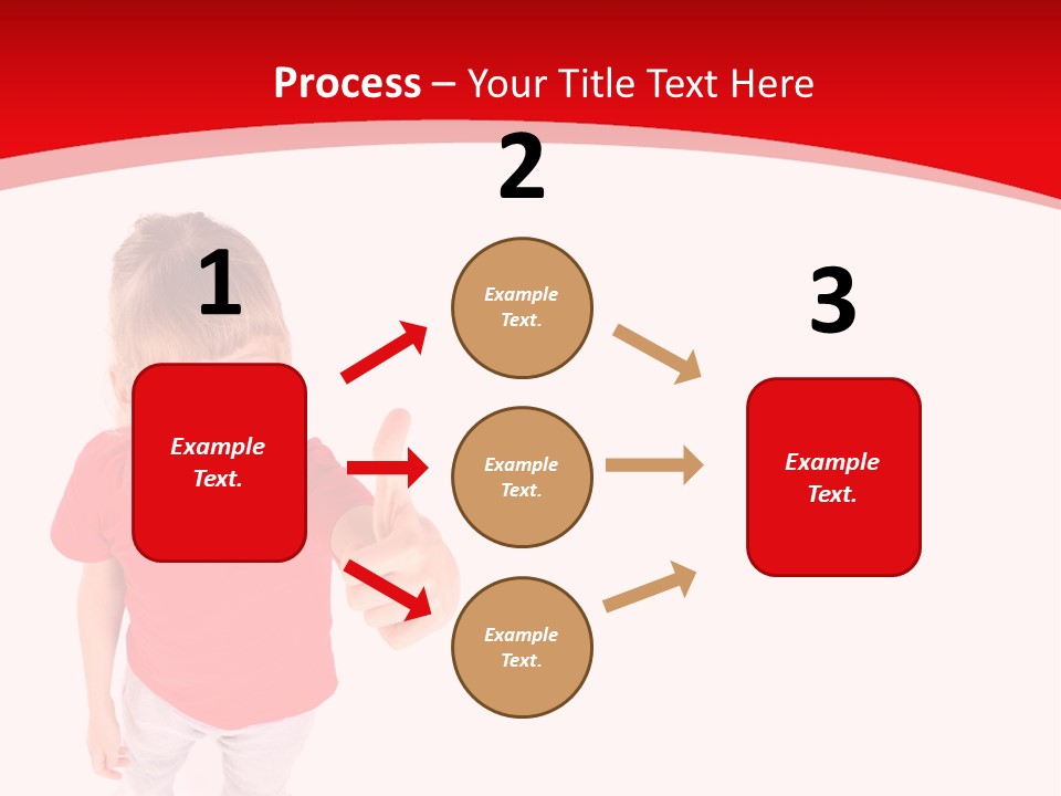 Schoolgirl Tshirt Only PowerPoint Template