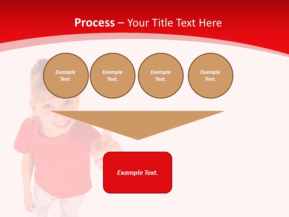 Schoolgirl Tshirt Only PowerPoint Template