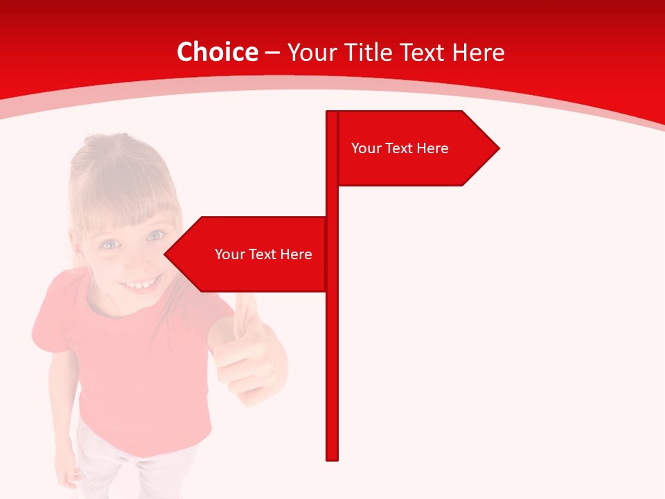 Schoolgirl Tshirt Only PowerPoint Template
