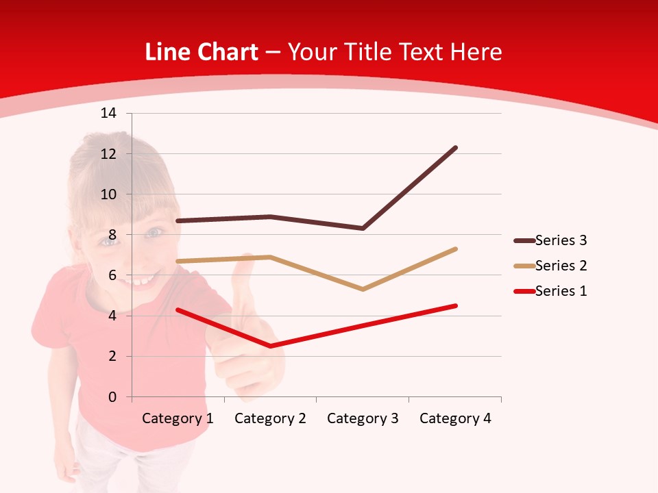 Schoolgirl Tshirt Only PowerPoint Template