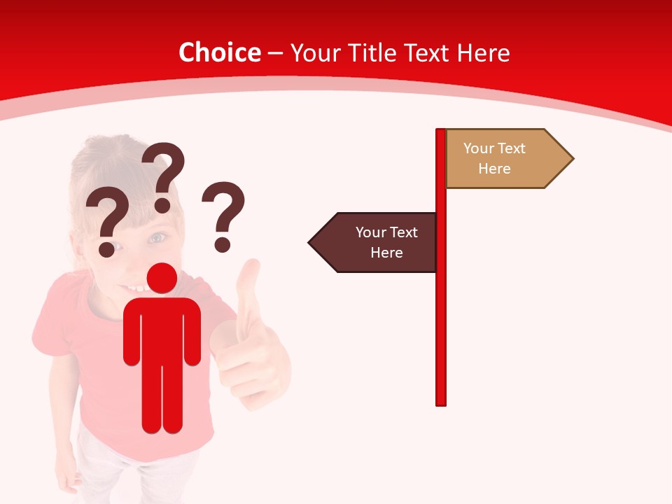 Schoolgirl Tshirt Only PowerPoint Template