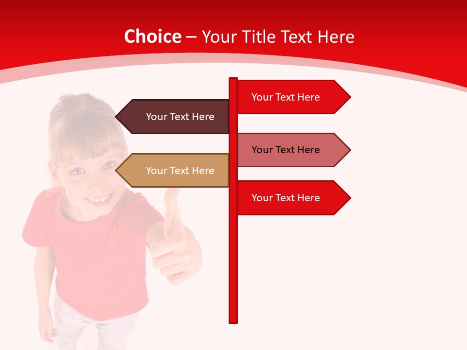 Schoolgirl Tshirt Only PowerPoint Template