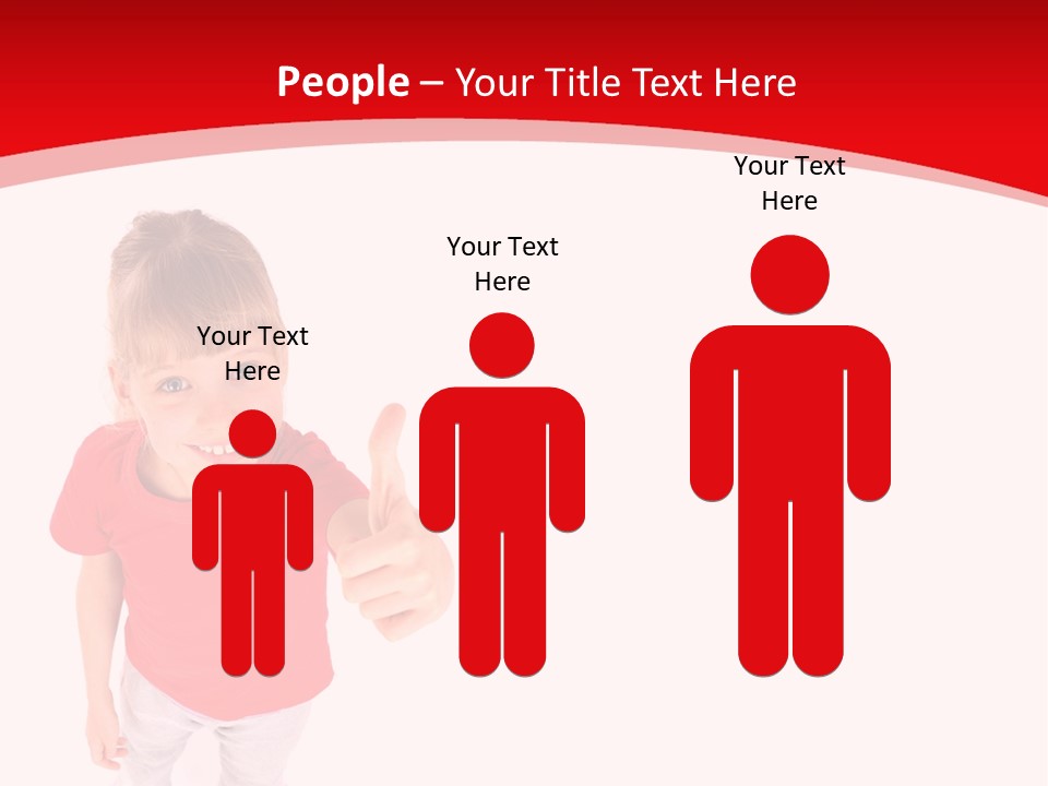 Schoolgirl Tshirt Only PowerPoint Template