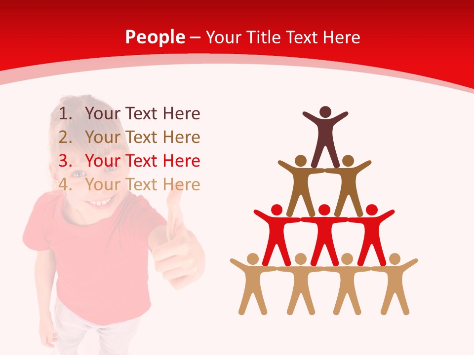 Schoolgirl Tshirt Only PowerPoint Template