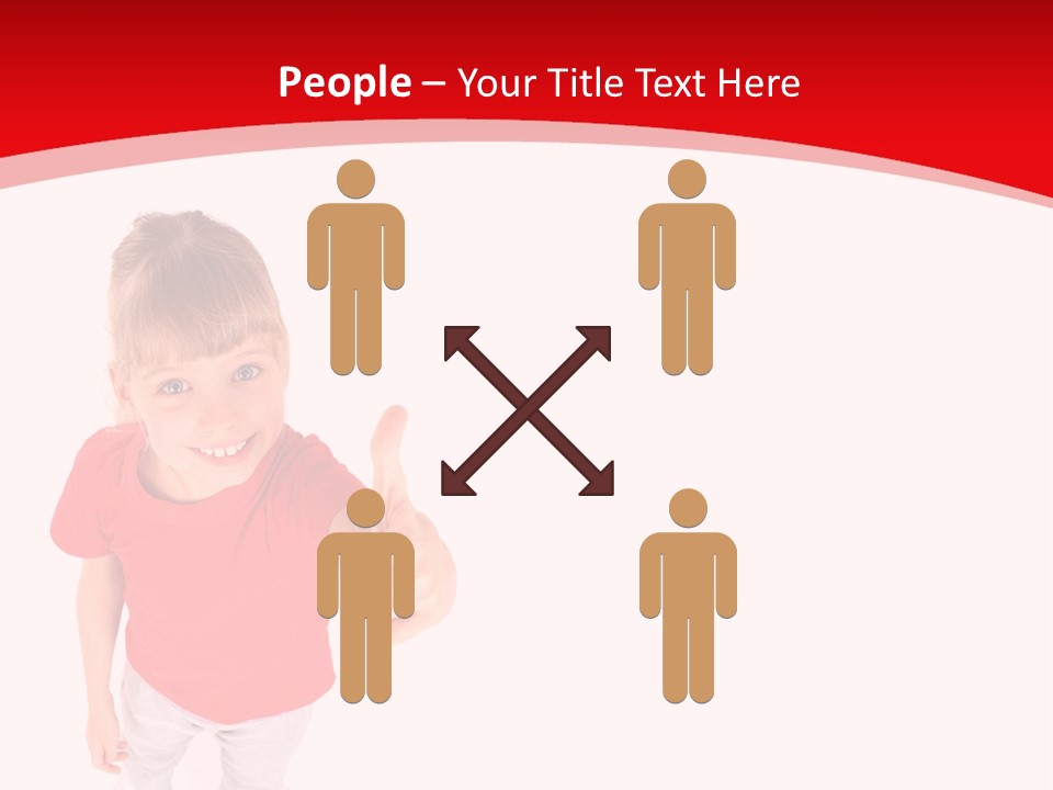 Schoolgirl Tshirt Only PowerPoint Template