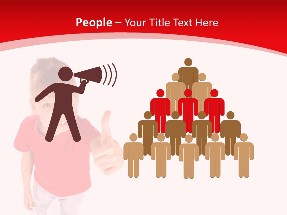 Schoolgirl Tshirt Only PowerPoint Template