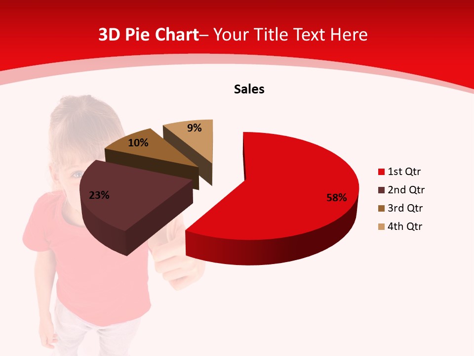 Schoolgirl Tshirt Only PowerPoint Template