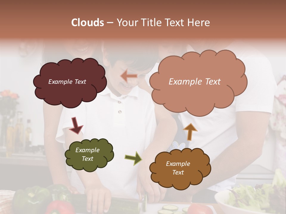 Cutout Cartoon Study PowerPoint Template