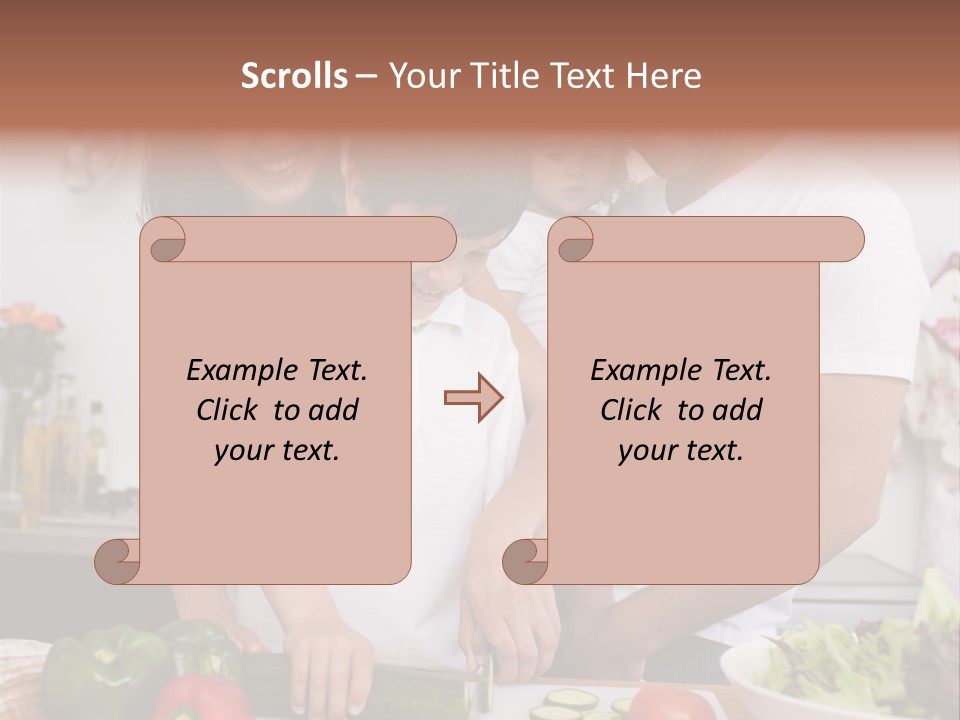 Cutout Cartoon Study PowerPoint Template