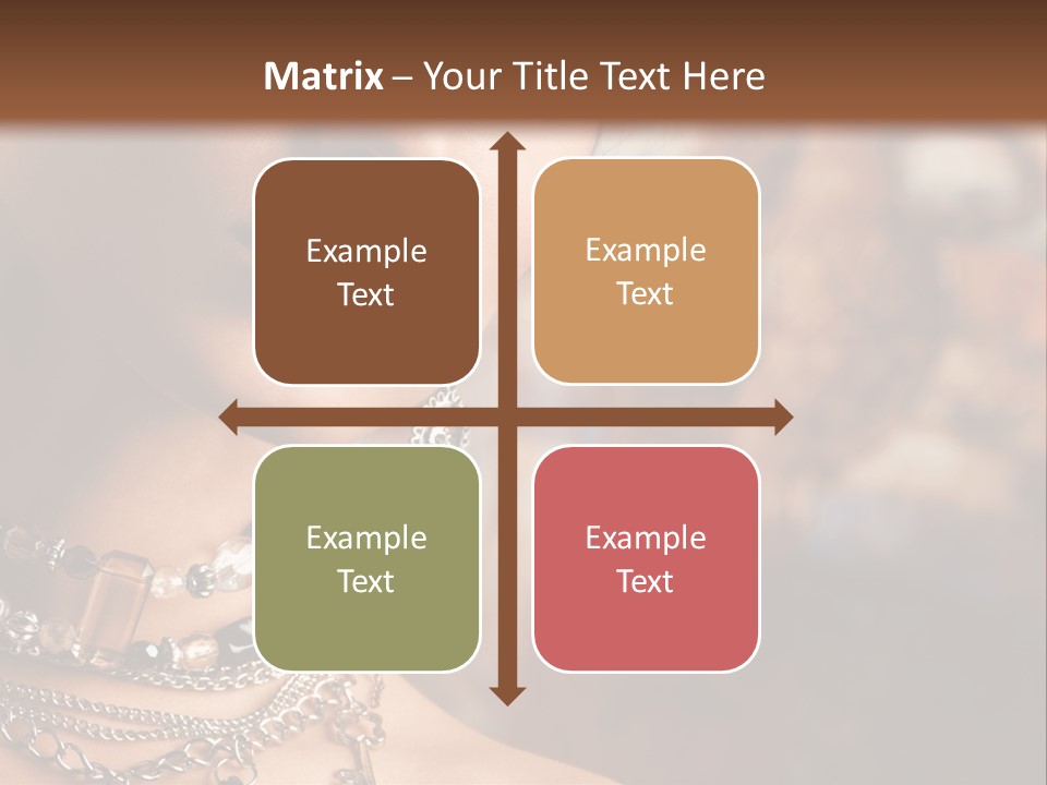 Makeup Glossy Earrings PowerPoint Template