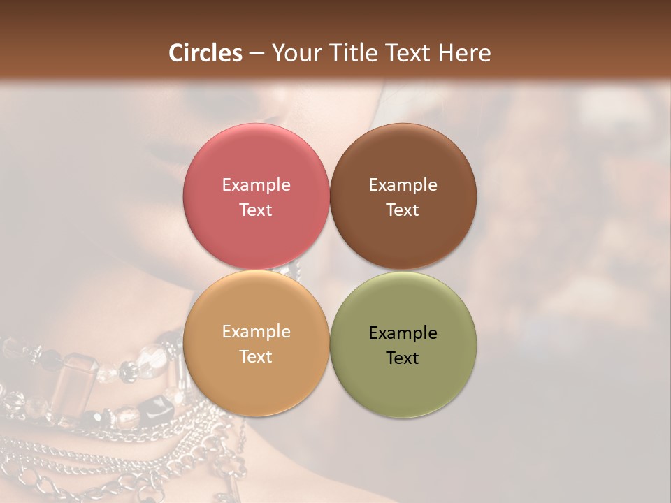 Makeup Glossy Earrings PowerPoint Template