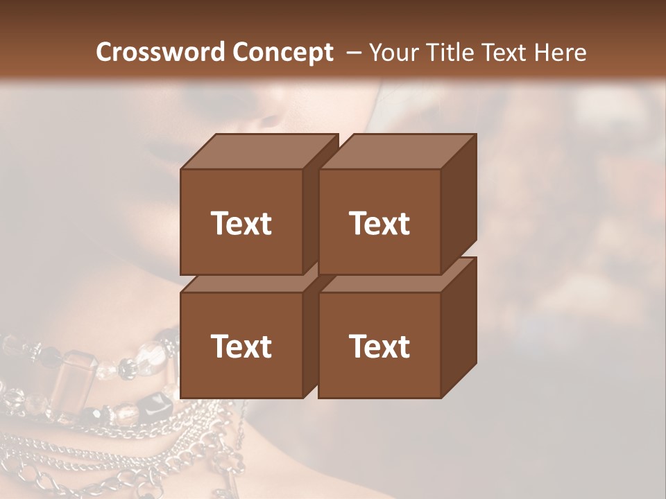 Makeup Glossy Earrings PowerPoint Template