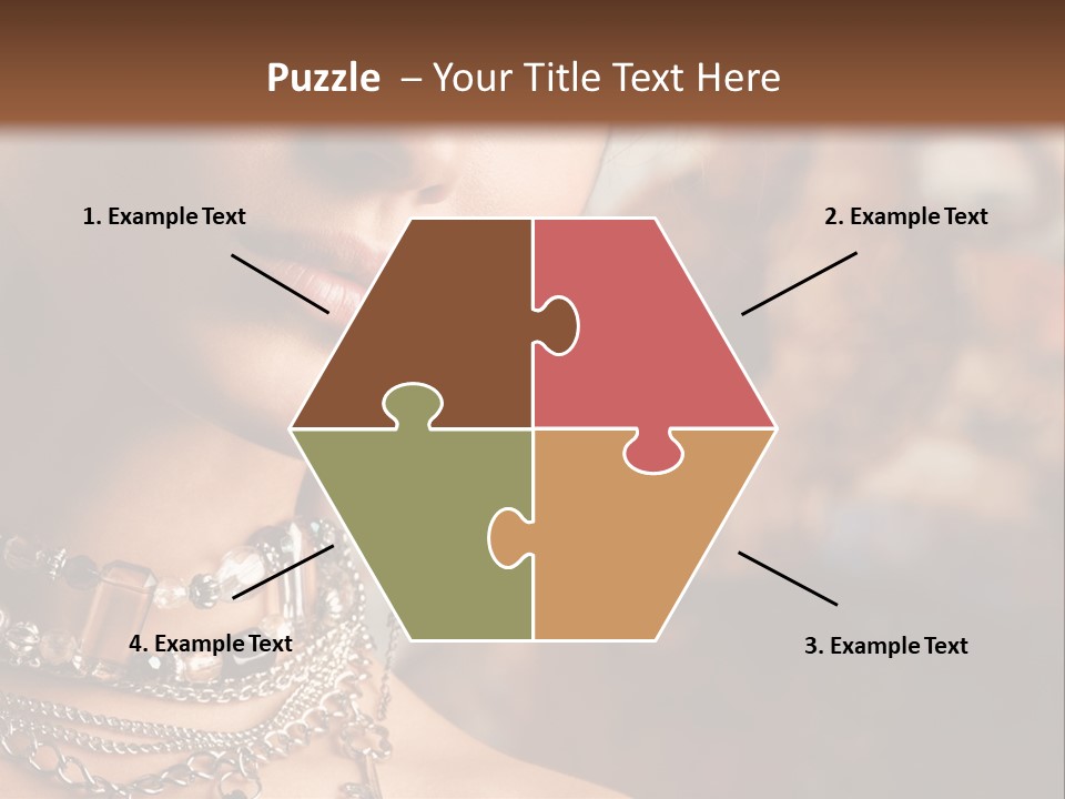 Makeup Glossy Earrings PowerPoint Template