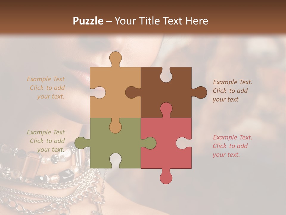 Makeup Glossy Earrings PowerPoint Template