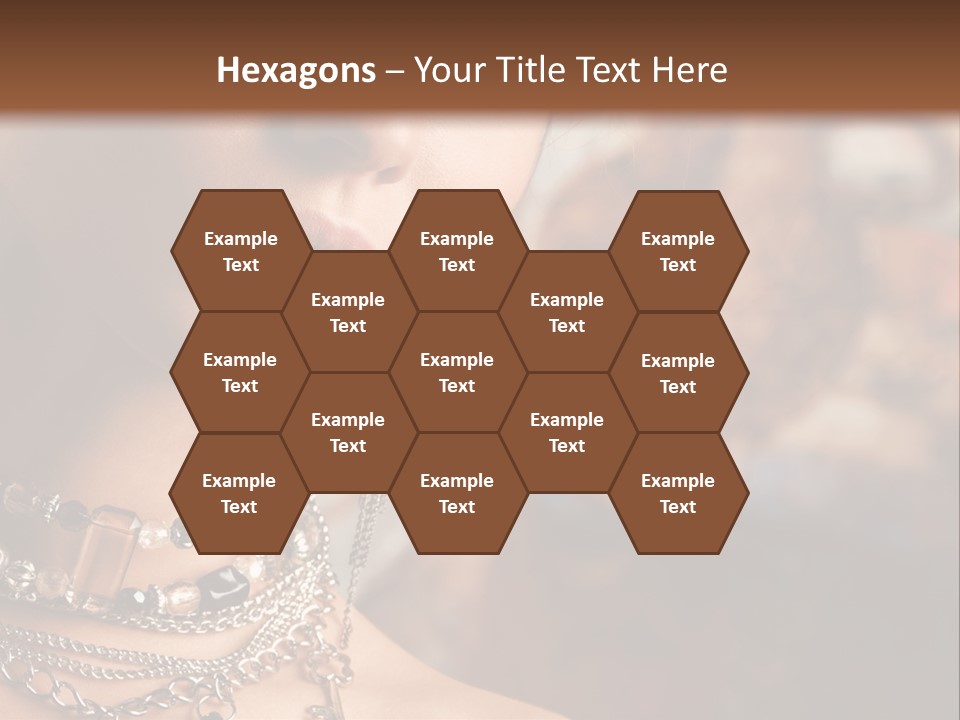 Makeup Glossy Earrings PowerPoint Template