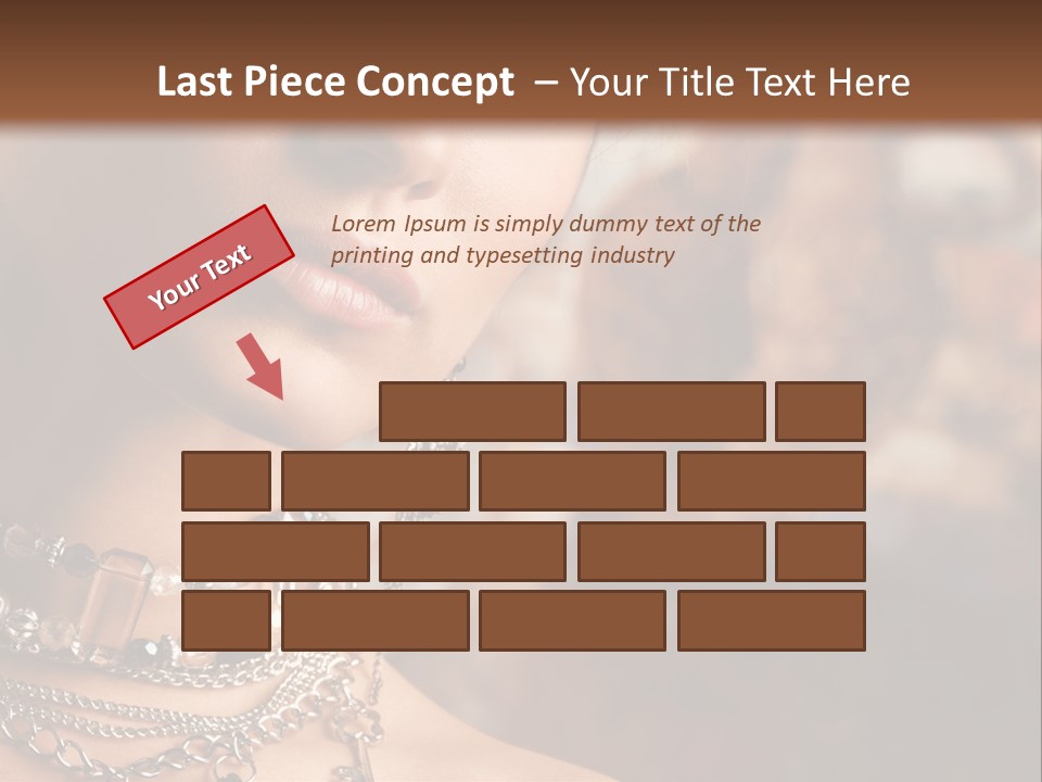 Makeup Glossy Earrings PowerPoint Template