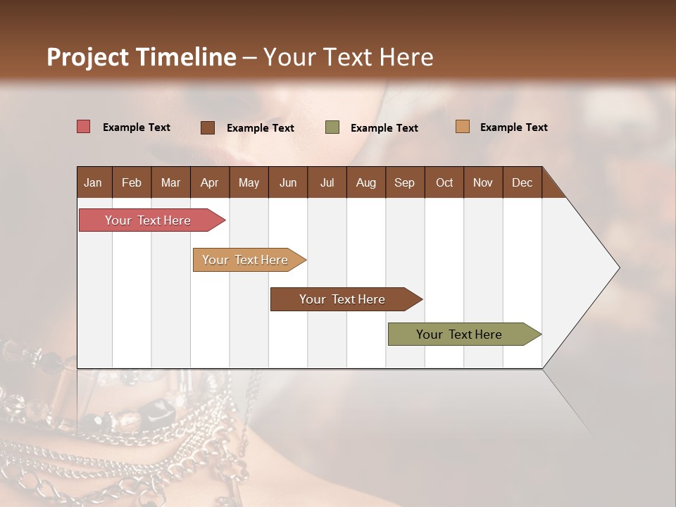 Makeup Glossy Earrings PowerPoint Template