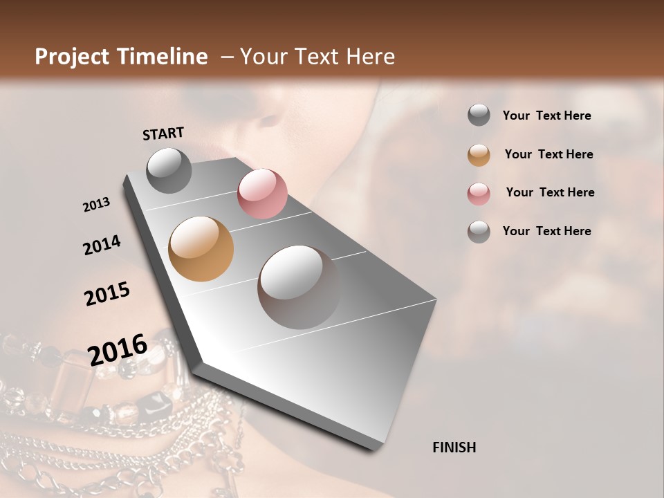 Makeup Glossy Earrings PowerPoint Template