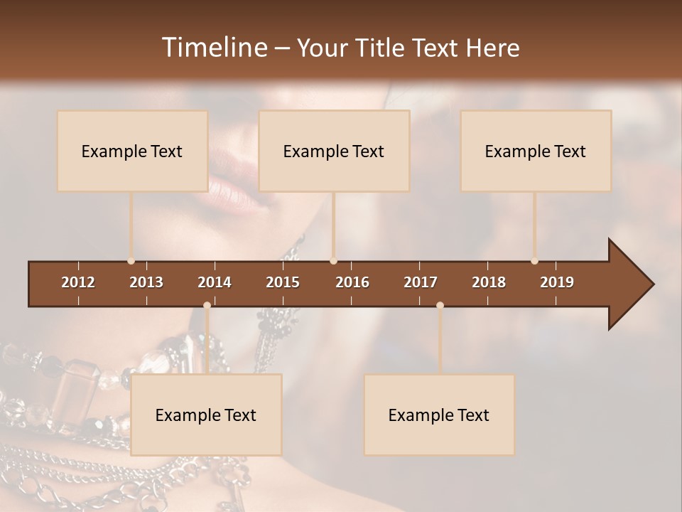 Makeup Glossy Earrings PowerPoint Template