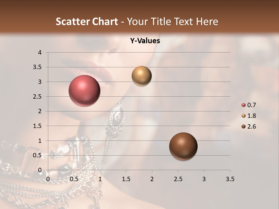 Makeup Glossy Earrings PowerPoint Template