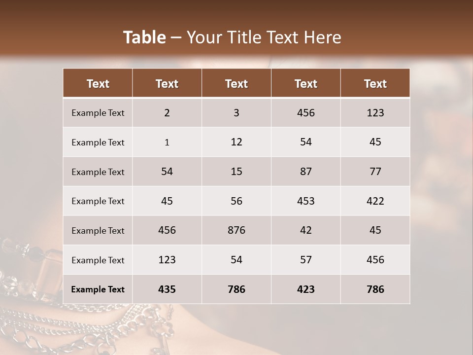 Makeup Glossy Earrings PowerPoint Template