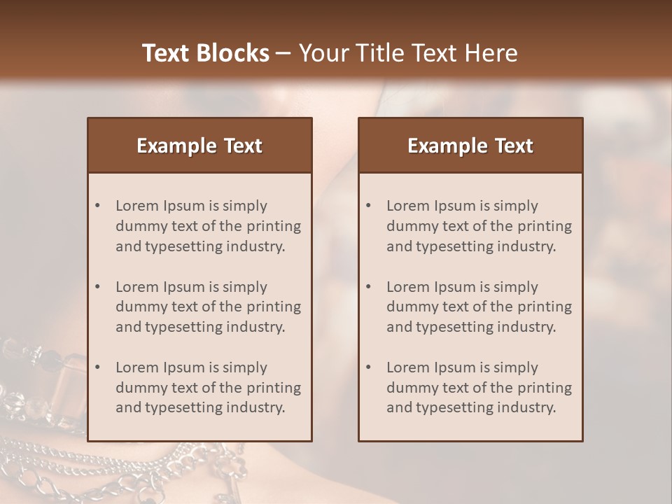 Makeup Glossy Earrings PowerPoint Template