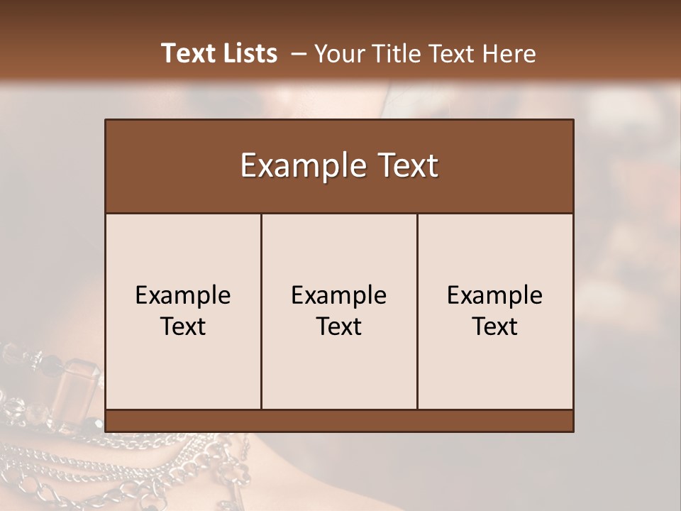 Makeup Glossy Earrings PowerPoint Template