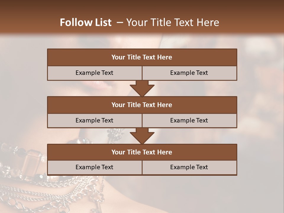 Makeup Glossy Earrings PowerPoint Template