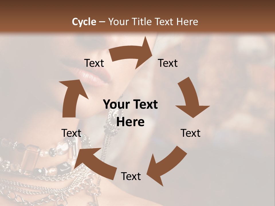 Makeup Glossy Earrings PowerPoint Template