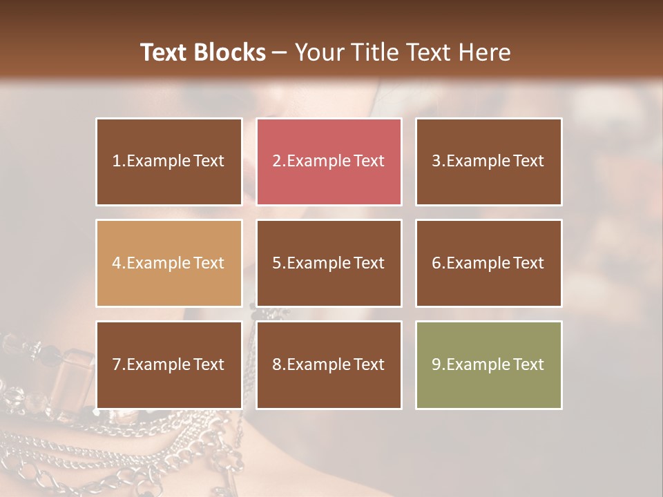 Makeup Glossy Earrings PowerPoint Template