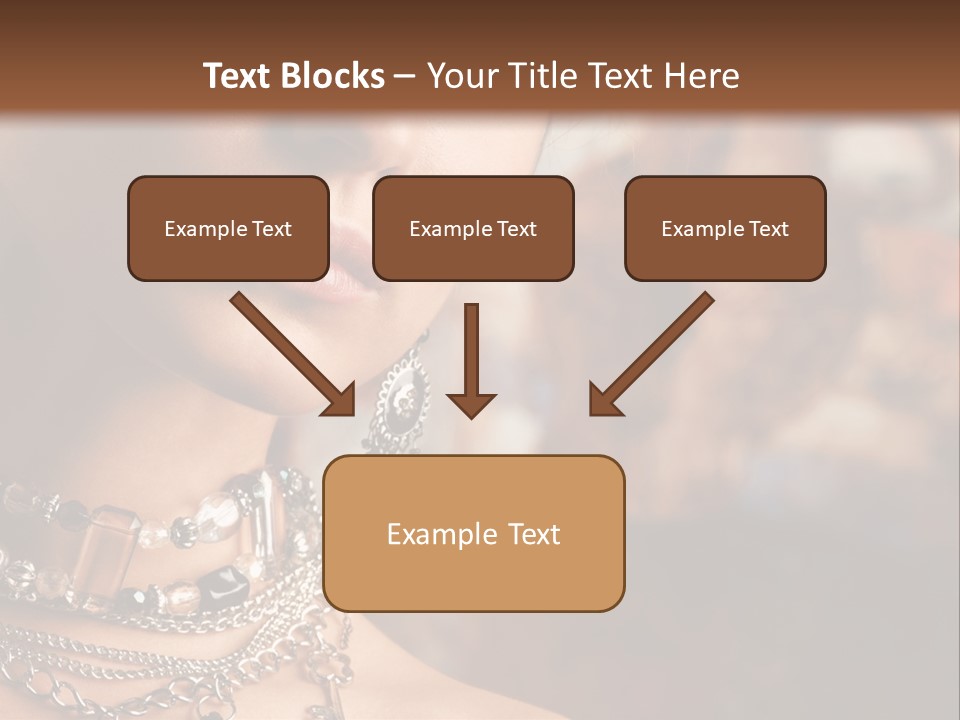 Makeup Glossy Earrings PowerPoint Template