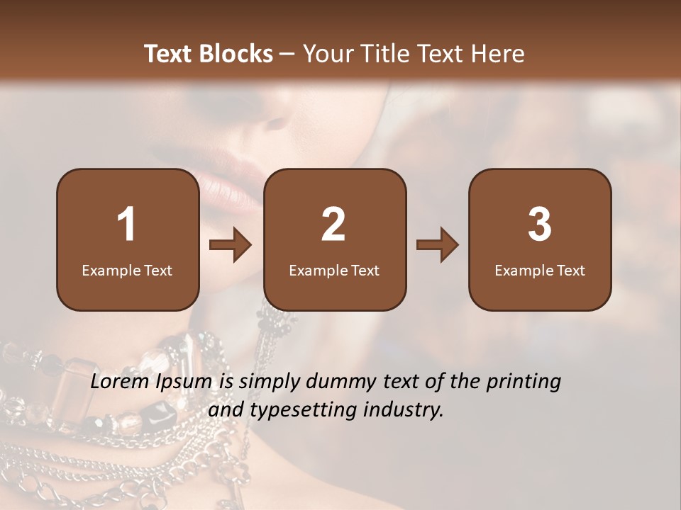 Makeup Glossy Earrings PowerPoint Template