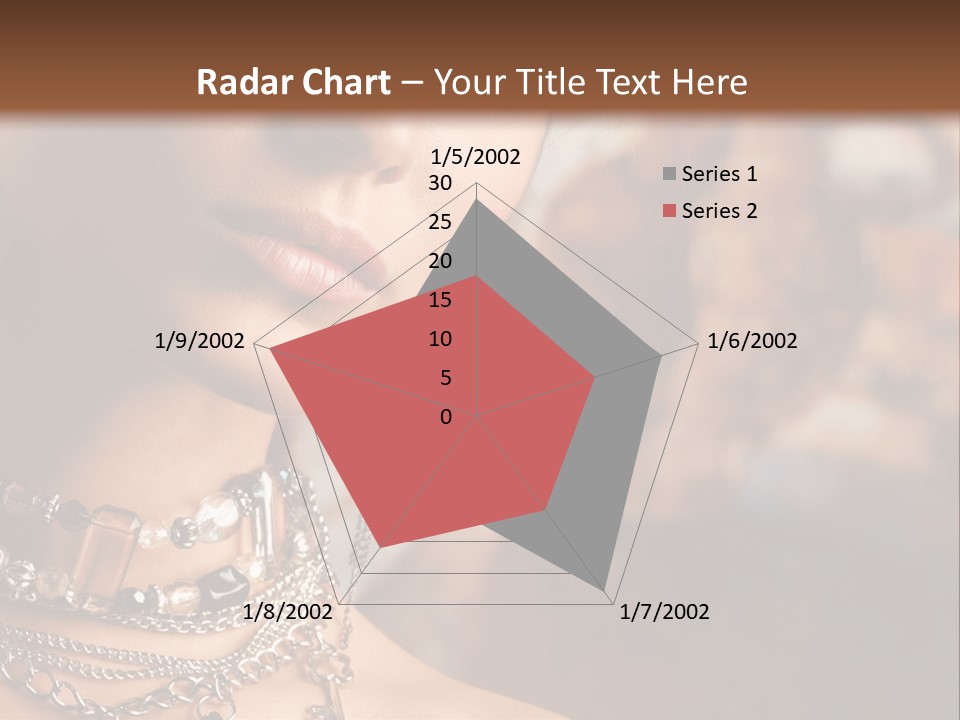 Makeup Glossy Earrings PowerPoint Template