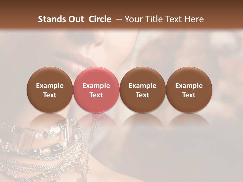 Makeup Glossy Earrings PowerPoint Template