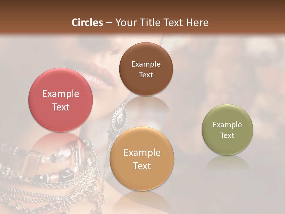 Makeup Glossy Earrings PowerPoint Template