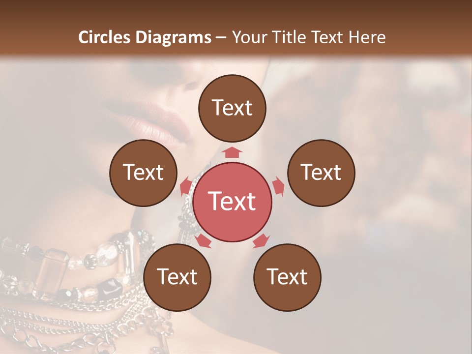 Makeup Glossy Earrings PowerPoint Template