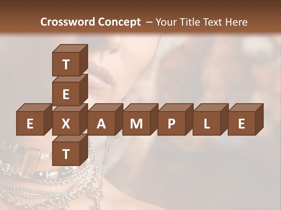 Makeup Glossy Earrings PowerPoint Template