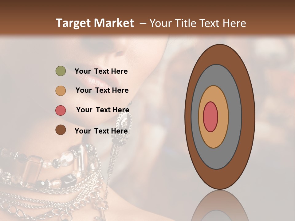 Makeup Glossy Earrings PowerPoint Template