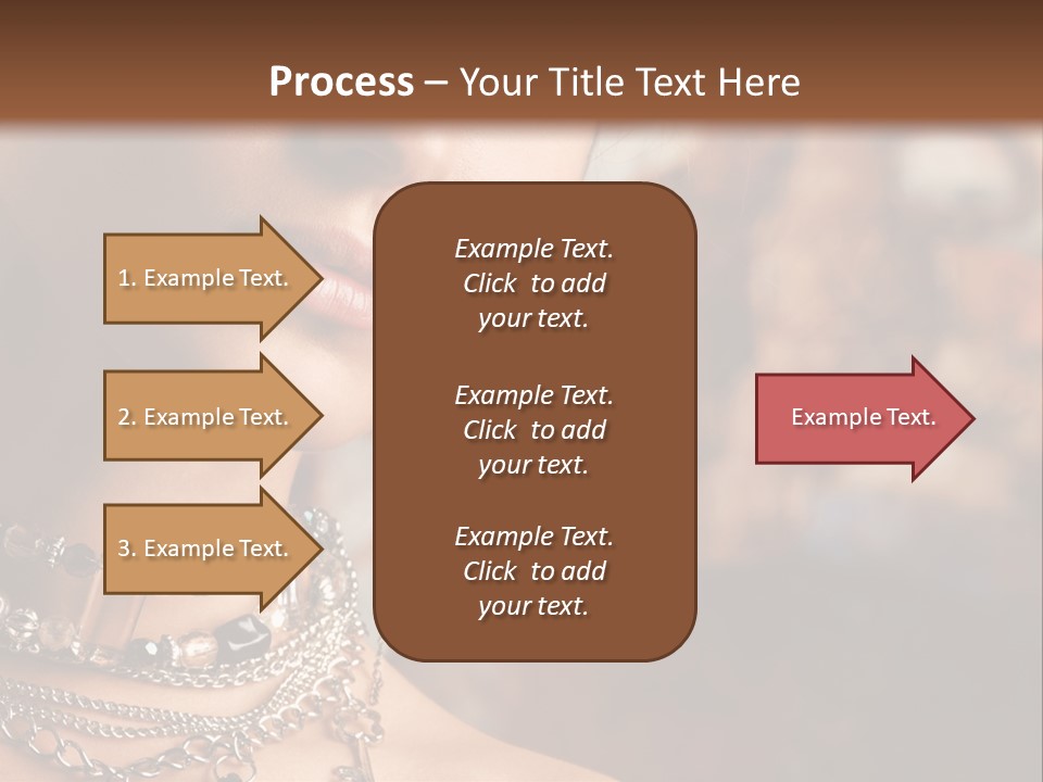 Makeup Glossy Earrings PowerPoint Template
