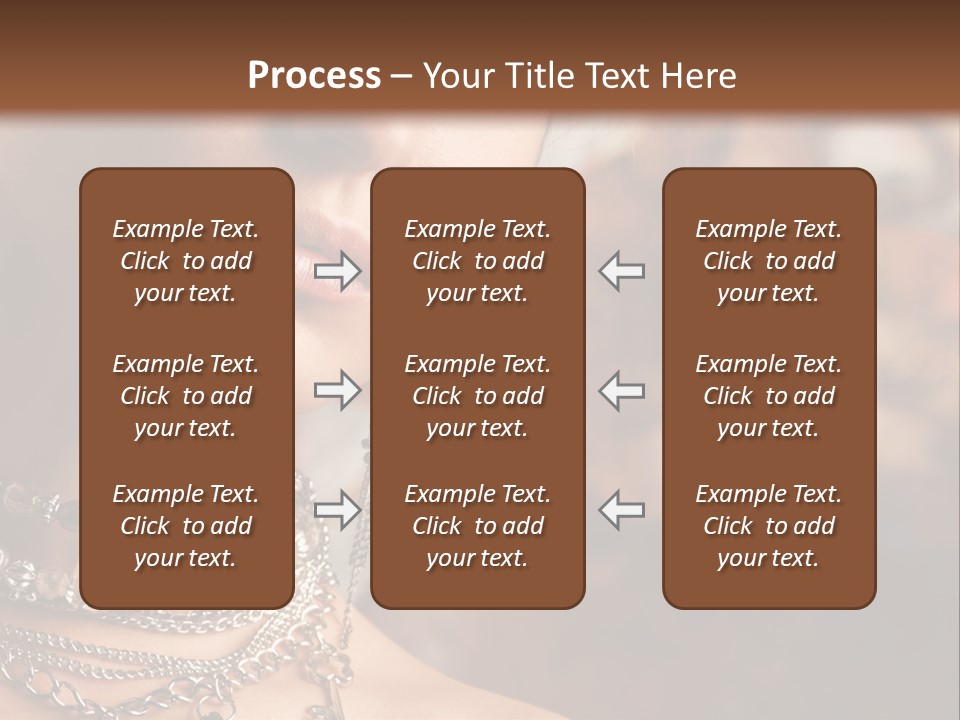 Makeup Glossy Earrings PowerPoint Template