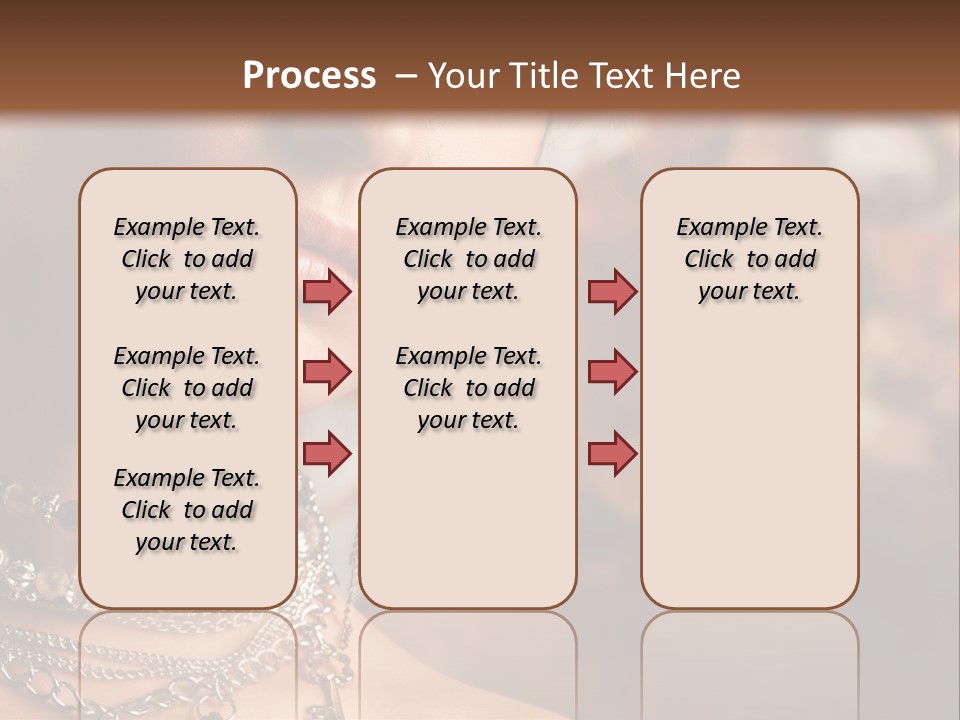 Makeup Glossy Earrings PowerPoint Template