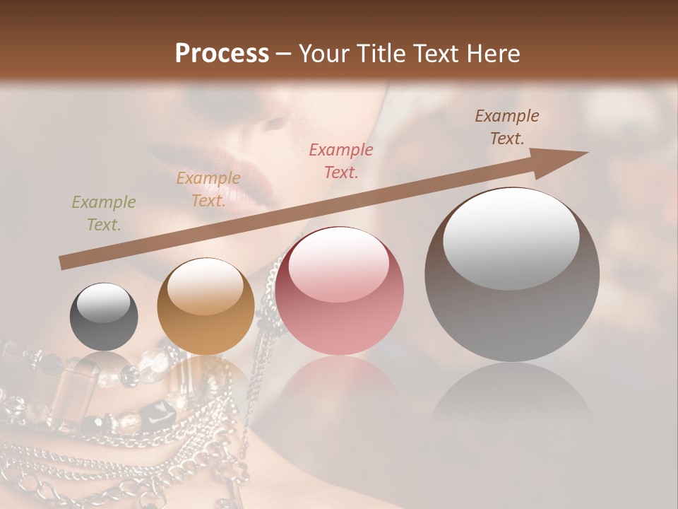 Makeup Glossy Earrings PowerPoint Template