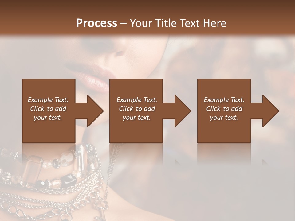 Makeup Glossy Earrings PowerPoint Template