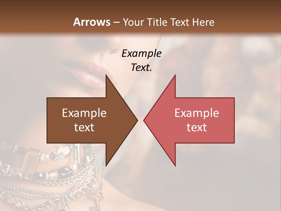 Makeup Glossy Earrings PowerPoint Template